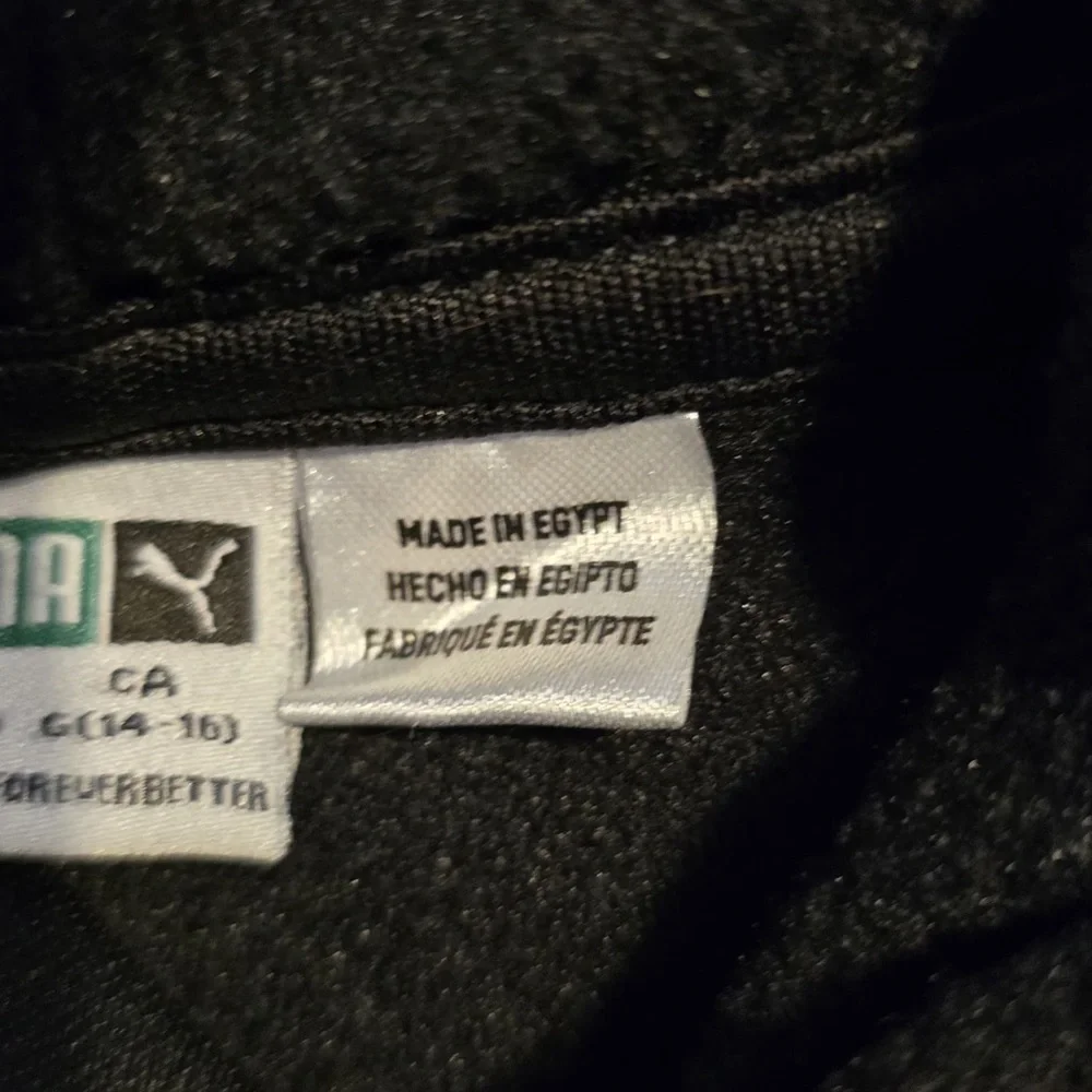 Puma Black Hoodie with White Accents